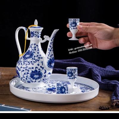 Bộ bình rót rượu kèm khay